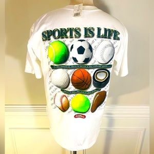 NEWLY LISTED! BIGBALLSPORTS SPORTS IS LIFE heavy weight tshirt(103)
